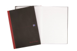 Notesbog Oxford Black n´Red A4 lin indbundet 96 blade