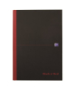 Notesbog Oxford Black n´Red A4 lin indbundet 96 blade