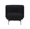 Softline loungestol Joe lav. Stof: Vision black/grey