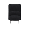 Softline loungestol Joe h&oslash;j. Stof: Vision black/grey