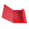 Kartonmappe BNT A4 rød m/3 klapper & elastik blank
