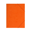 Kartonmappe BNT A4 orange m/3 klapper &  orange elastik