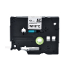 Prægetape TZe231 sort/hvid 12  mm x 8m lamineret