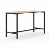 H&oslash;jbord Monik 180x70cm h&oslash;jde 105cm eg med sort stel