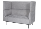Loungesofa Qubic med gr&aring; stof