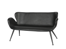 Loungesofa Delta sort 2 personer