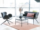 Loungesofa Delta sort 2 personer