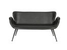 Loungesofa Delta sort 2 personer