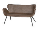 Loungesofa Delta brun 2 personer