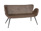 Loungesofa Delta brun 2 personer