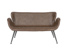 Loungesofa Delta brun 2 personer
