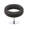 Softline loungestol Hallo Stof: Vision mocha. Crom stel