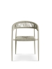 Havestol outdoor Trinidad med arml&aelig;n sand alu/flet