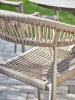 Havestol outdoor Trinidad med arml&aelig;n sand alu/flet