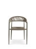 Havestol outdoor Trinidad med arml&aelig;n brown alu/flet