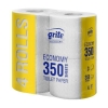 Toiletpapir Grite 2-lag genbrug hvid 38,5m 56rul/pak 