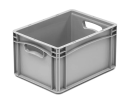 Plastkasse EURO 400x300x200 mm 20,8 liter gr&aring;