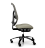RH Kontorstol Mereo 220 med netryg Stof: Oat beige 61179/Tonal TOL61179, Gas B Sort Fodkryds, Bl&oslash;de hjul