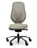 RH Kontorstol Mereo 220 med netryg Stof: Oat beige 61179/Tonal TOL61179, Gas B Sort Fodkryds, Bl&oslash;de hjul