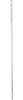 Skaft med gevind Vikan 151cm &Oslash;3,1cm hvid aluminium/PP