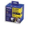 Labeltape Brother DK22606 62mm x 15,24m sort på gul