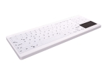 Hygiene Compact Keyboard ACTIVE KEY,Hvid Nordic, tr&aring;dl&oslash;s
