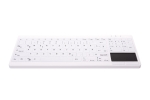 Hygiene Compact Keyboard ACTIVE KEY,Hvid Nordic, tr&aring;dl&oslash;s