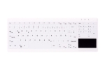 Hygiene Compact Keyboard ACTIVE KEY,Hvid Nordic, tr&aring;dl&oslash;s