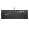 Hygiene Flat Profile Keyboard ACTIVE KEY sort Nordic med ledning