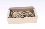 Gummib&aring;nd hvide 250x10 mm /500 Gram 