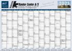 Korshøj Vægkalender 2025 50x70cm stor  U/B
