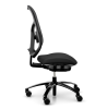 RH Kontorstol Mereo 220 med netryg Stof: Select sort 60999, Gas B Sort Fodkryds, Bl&oslash;de hjul