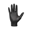 Handsker Nitril u/pudder sort small 100 stk. WorkSafe Tykkelse 0,09mm