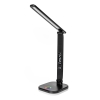 PLATINET Skrivebordslampe LED RGB tr&aring;dl&oslash;s opladning, sort