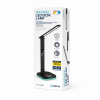 PLATINET Skrivebordslampe LED RGB tr&aring;dl&oslash;s opladning, sort