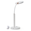 PLATINET Skrivebordslampe AURA LED 10W 65 LED USB-C, hvid