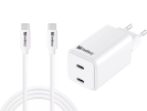 Oplader Sandberg AC USB-C PD65W EU, kabel 1.5M