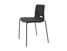 Fumac Stack30 stol med s&aelig;depolstring sort. Stof Xtreme sort. Ben sort