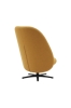 Softline loungestol Rufle Swivel h&oslash;j Stof: Vision black/grey. Crom stel
