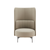 Softline loungestol Joe h&oslash;j. Stof: Vision black/grey