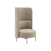 Softline loungestol Joe h&oslash;j. Stof: Vision black/grey