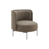 Softline loungestol Joe lav. Stof: Vision black/grey