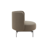 Softline loungestol Joe lav. Stof: Vision black/grey