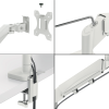Leitz Ergo pladsbesparende dual monitor arm. Til 2 sk&aelig;rme