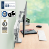Leitz Ergo pladsbesparende dual monitor arm. Til 2 sk&aelig;rme
