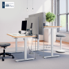 H&aelig;ves&aelig;nkebord Leitz Ergo kompakt elektrisk 140x80 cm hvid
