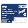 H&aring;ndkl&aelig;deark Tork Komprimerede Soft Multifold H2 2 lag 240 ark x 12 120455 3 fold