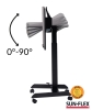 Easy desk mobil bord/talerstol 60x52 cm - gaslift 77- 113 cm 