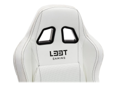 L33T E-Sport Pro Comfort Gamer Stol Sort Hvid