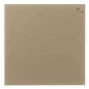 Glass board 45 x 45 cm. Beige